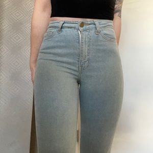American Apparel High Waisted Jeans - Size 25